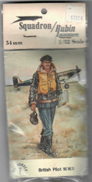 British RAF Pilot WWll 1/32 Scale Cast Metal Model Figure Squadron/Rubin 7