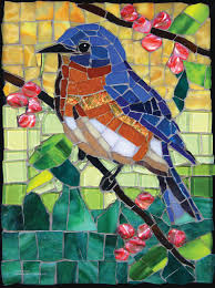 Stained Glass: Bluebird